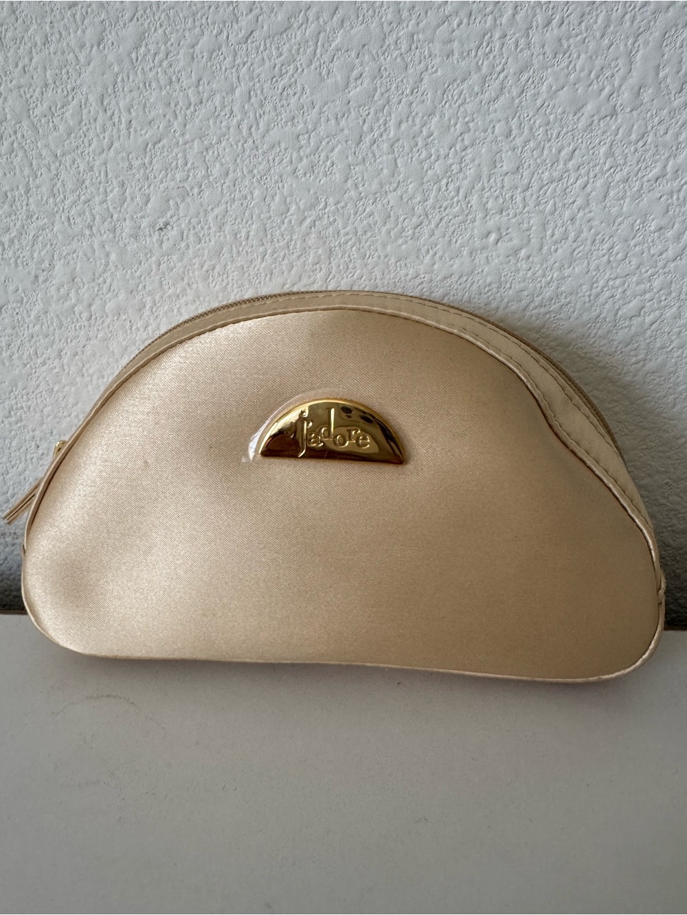 JADORE DIOR Gold Satin Cosmetic Clutch - Women Bags